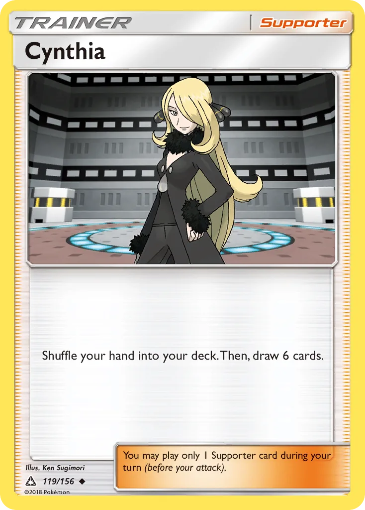 Ultra Prism Cynthia card front, 119/156