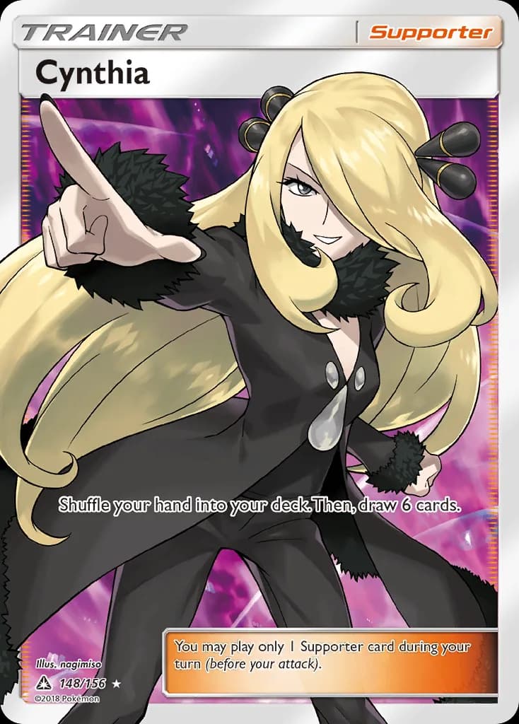 Ultra Prism Cynthia card front, 148/156