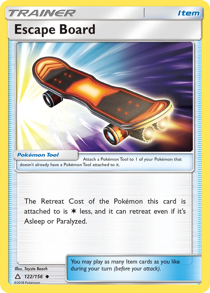 Ultra Prism Escape Board card front, 122/156