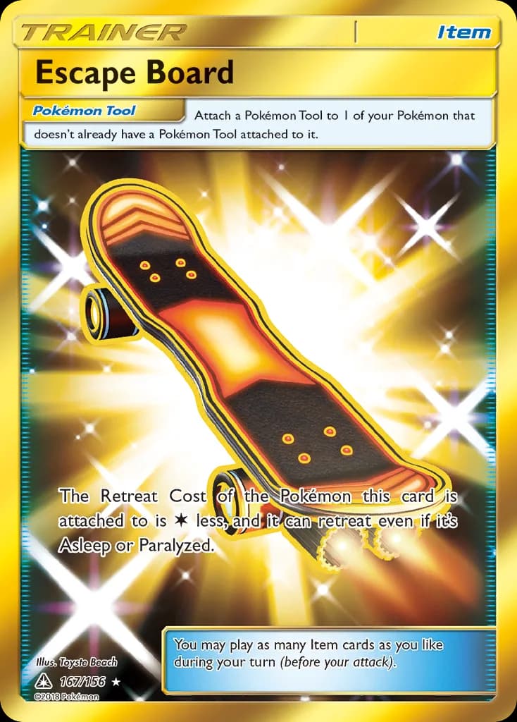 Ultra Prism Escape Board card front, 167/156