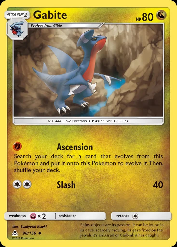 Ultra Prism Gabite card front, 98/156