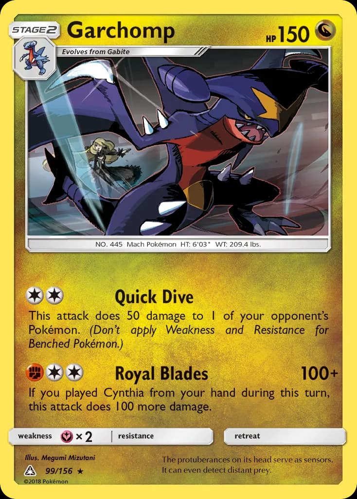 Garchomp card front, Ultra Prism 99/156