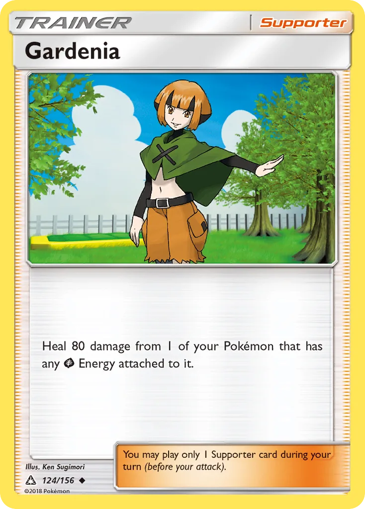 Ultra Prism Gardenia card front, 124/156