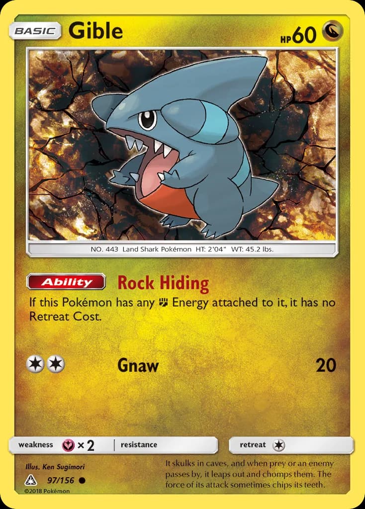 Ultra Prism Gible card front, 97/156