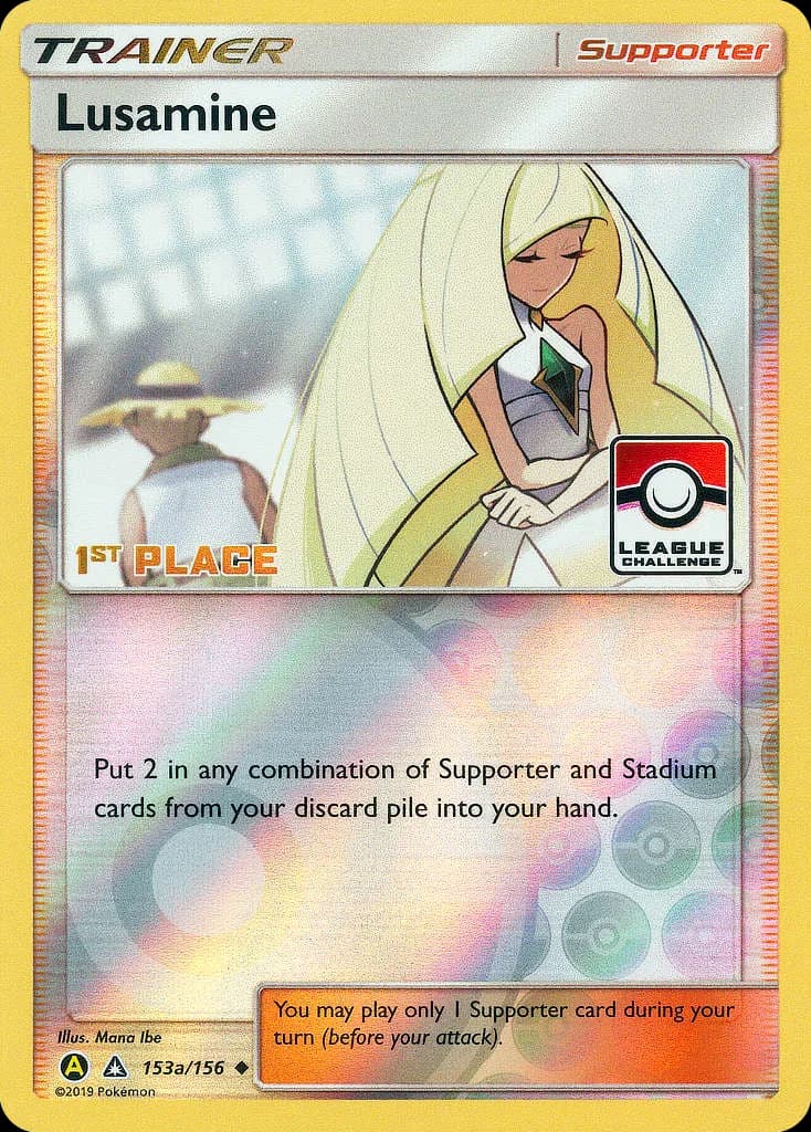 Ultra Prism Lusamine card front, 153a/156