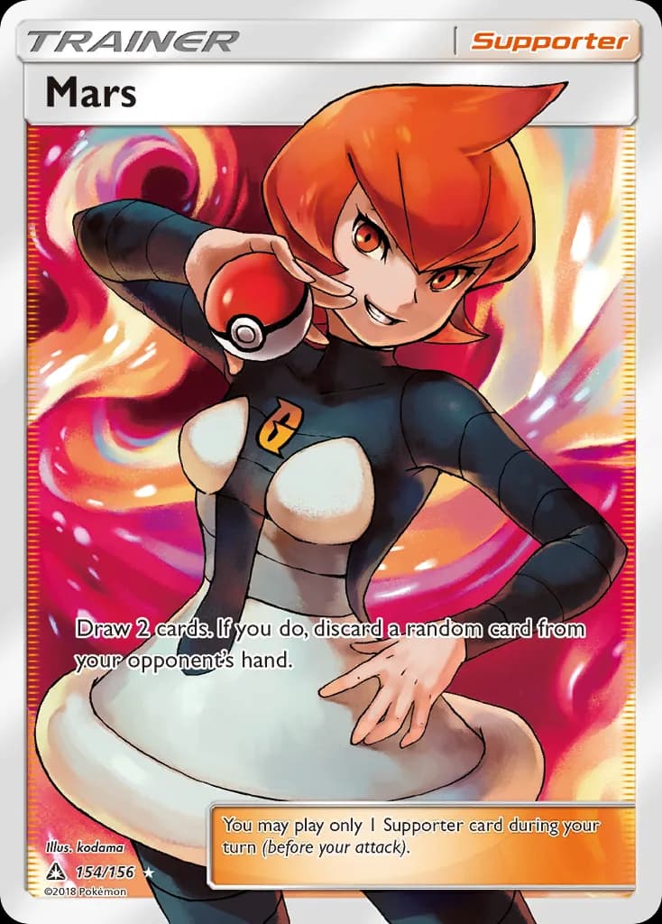 Ultra Prism Mars card front, 154/156