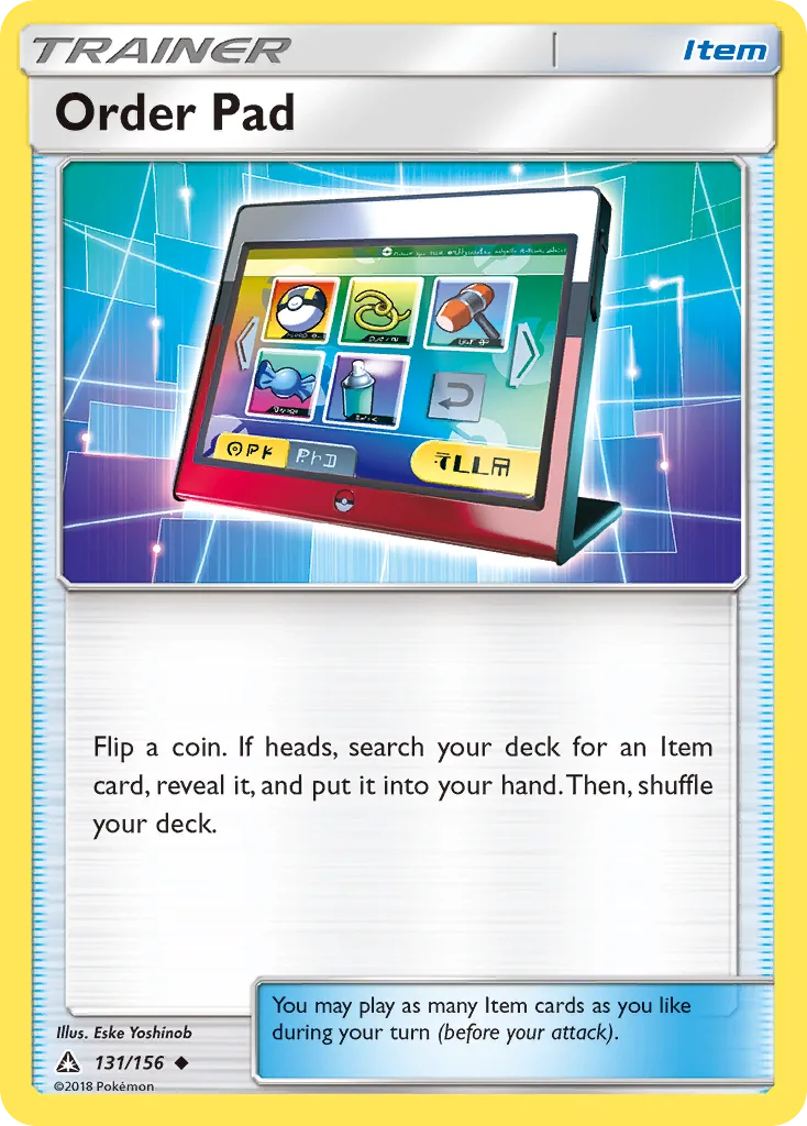 Ultra Prism Order Pad card front, 131/156