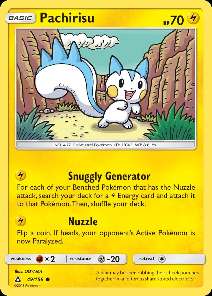 Ultra Prism Pachirisu card front, 49/156