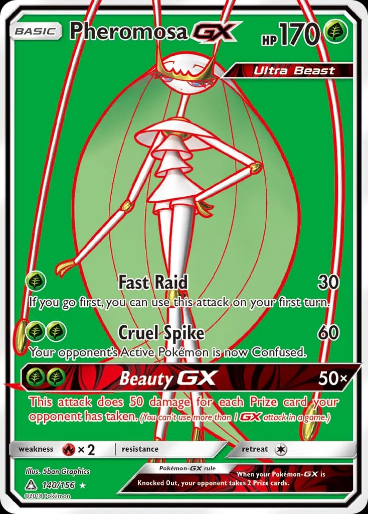 Ultra Prism Pheromosa-GX card front, 140/156