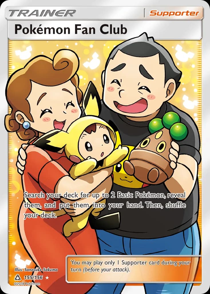 Ultra Prism Pokémon Fan Club card front, 155/156
