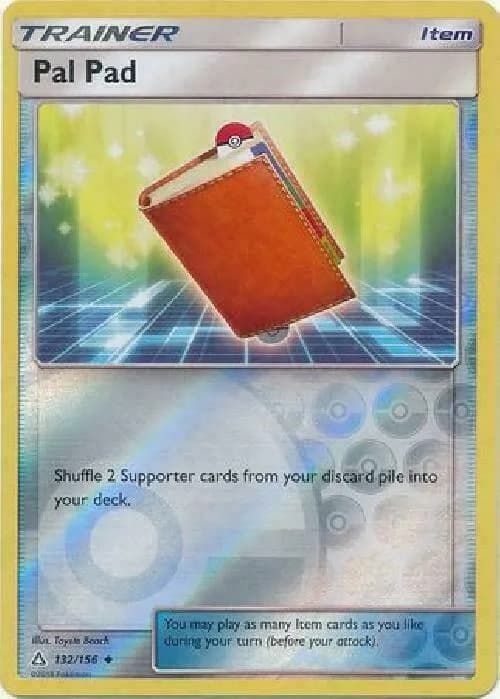 Pal Pad reverse holo card front, Ultra Prism 132/156