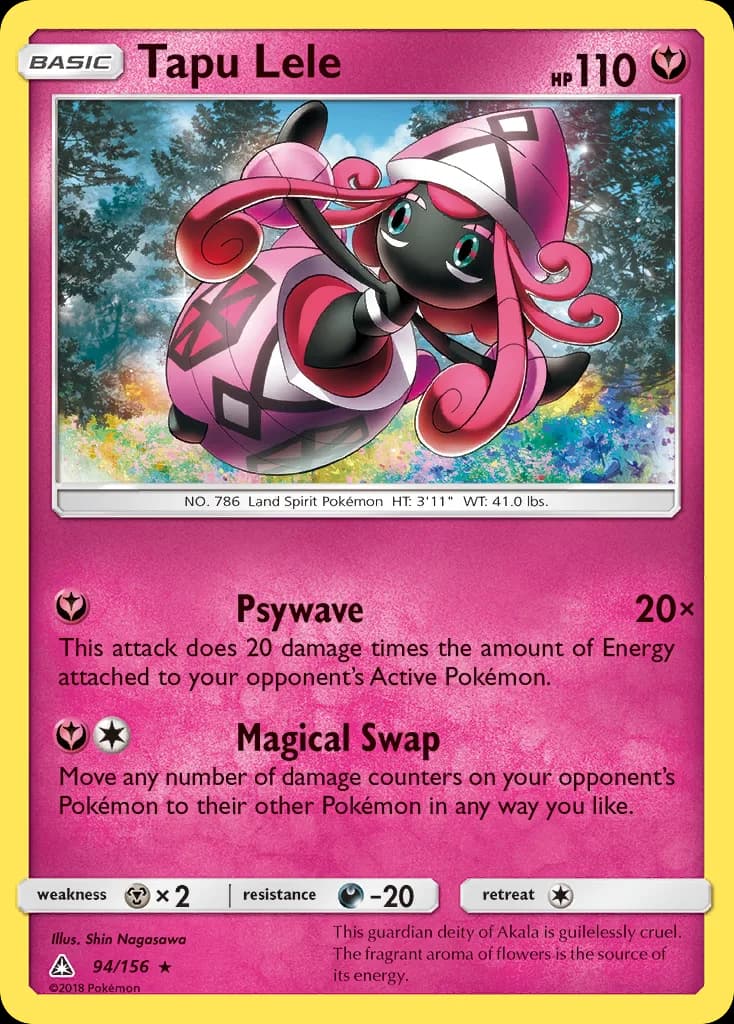 Ultra Prism Tapu Lele card front, 94/156
