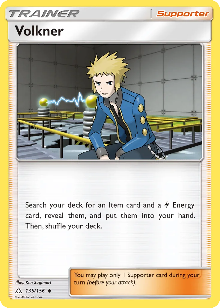 Ultra Prism Volkner card front, 135/156