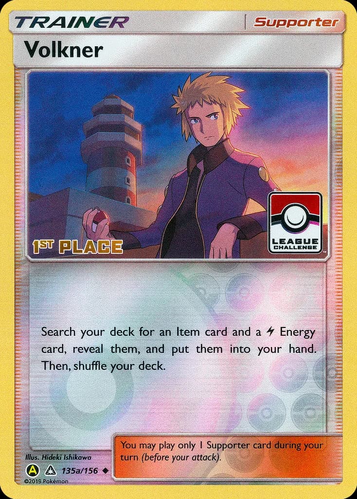 Ultra Prism Volkner card front, 135a/156