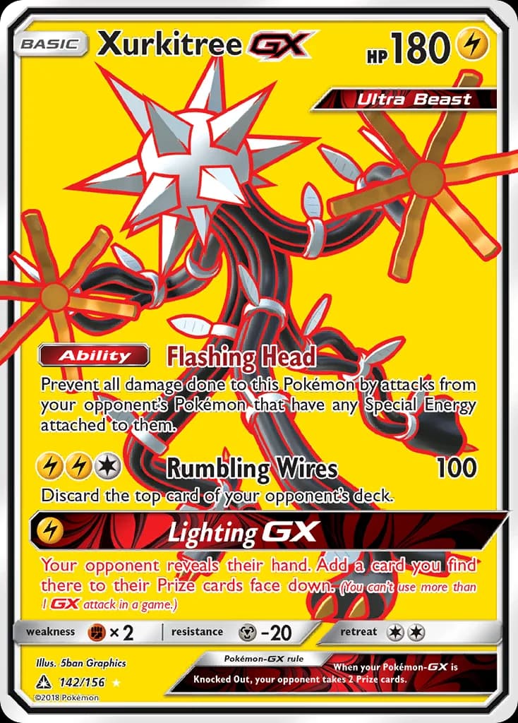 Ultra Prism Xurkitree-GX card front, 142/156