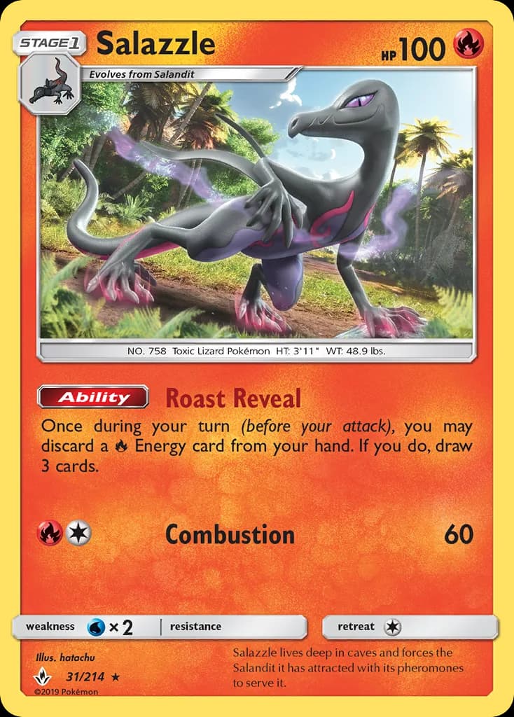 Unbroken Bonds Salazzle card front, 31/214
