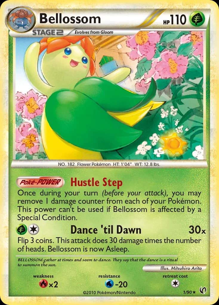 Undaunted Bellossom card front, 1/90