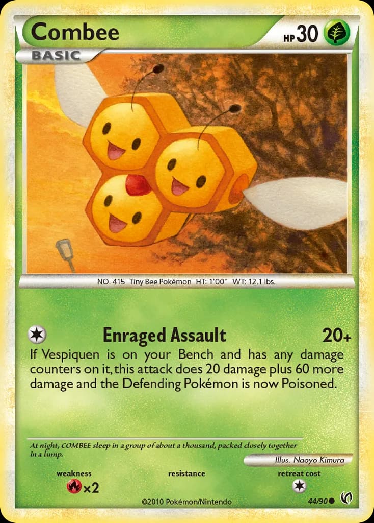 Undaunted Combee card front, 44/90