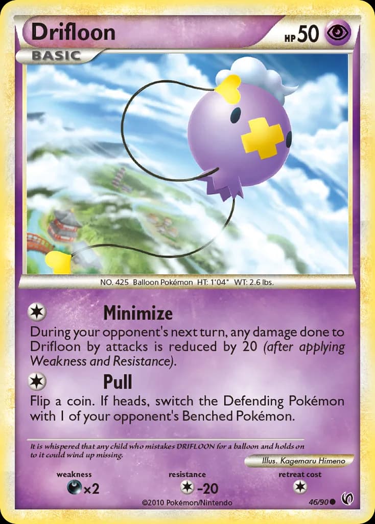 Undaunted Drifloon card front, 46/90