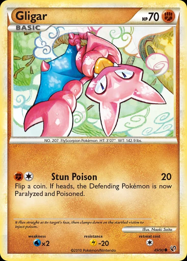 Undaunted Gligar card front, 49/90