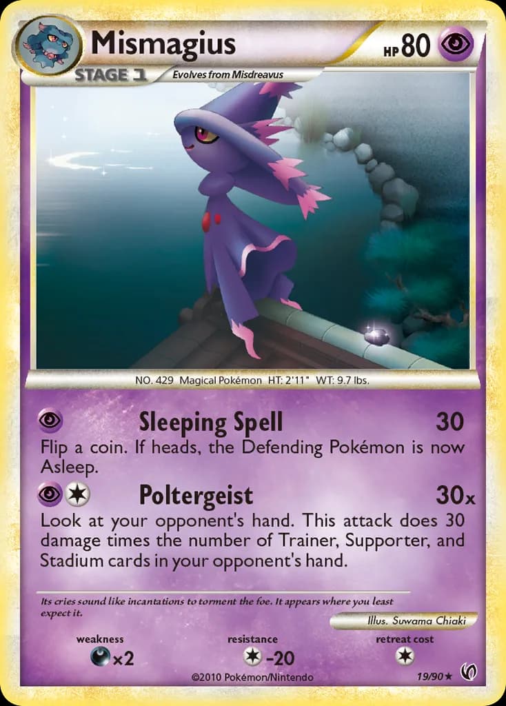 Undaunted Mismagius card front, 19/90