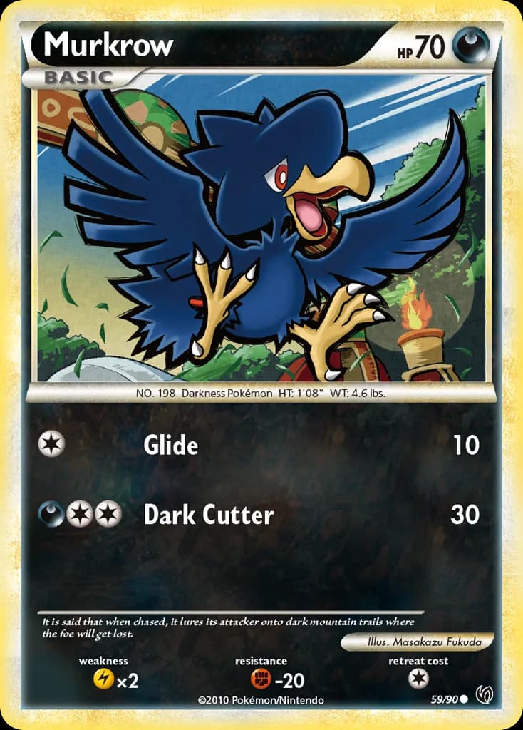 Undaunted Murkrow card front, 59/90