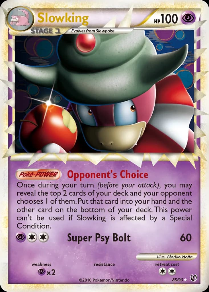 Undaunted Slowking card front, 85/90