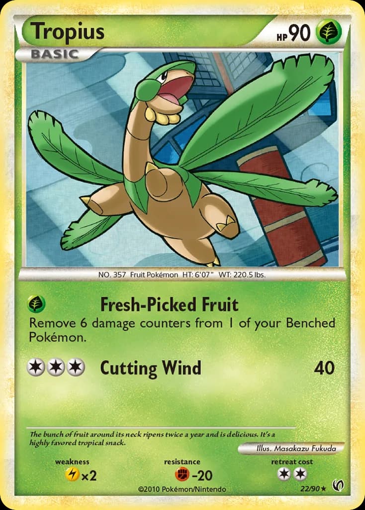 Undaunted Tropius card front, 22/90
