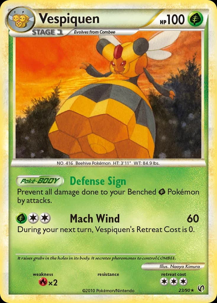 Undaunted Vespiquen card front, 23/90