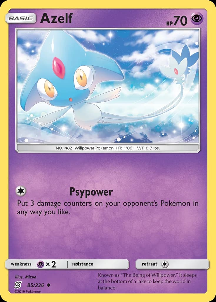 Unified Minds Azelf card front, 85/236