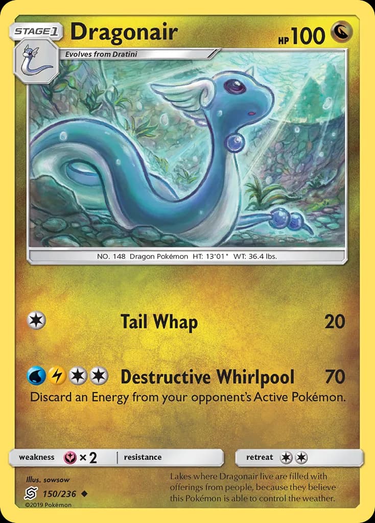 Dragonair card front, Unified Minds 150/236