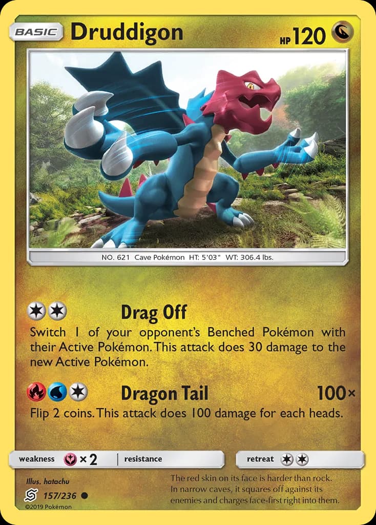 Unified Minds Druddigon card front, 157/236