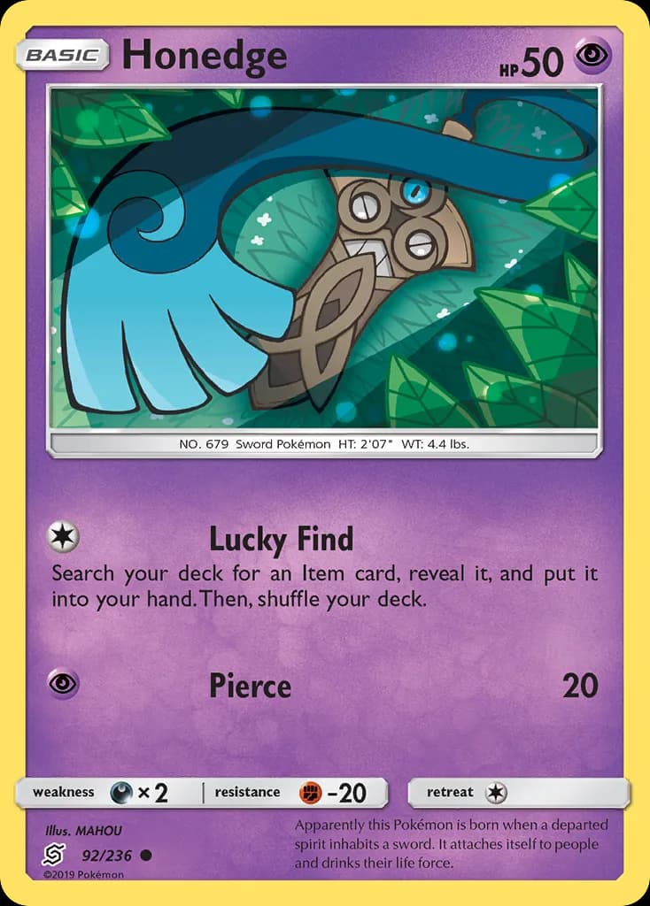 Unified Minds Honedge card front, 92/236