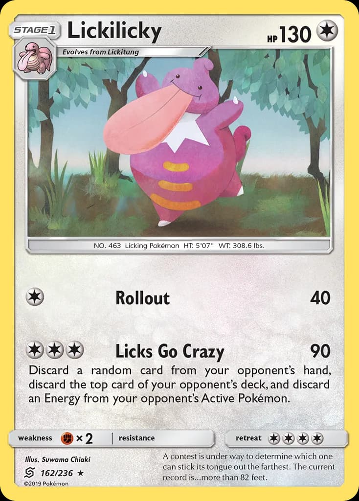 Unified Minds Lickilicky card front, 162/236