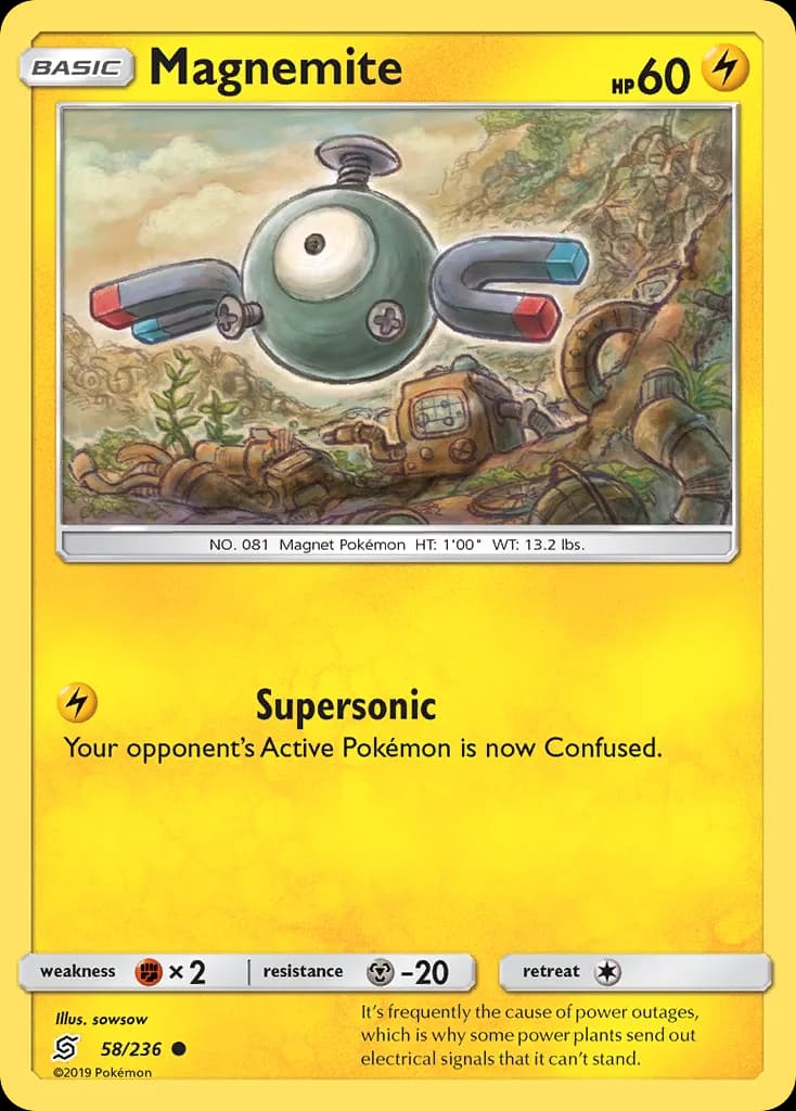 Unified Minds Magnemite card front, 58/236