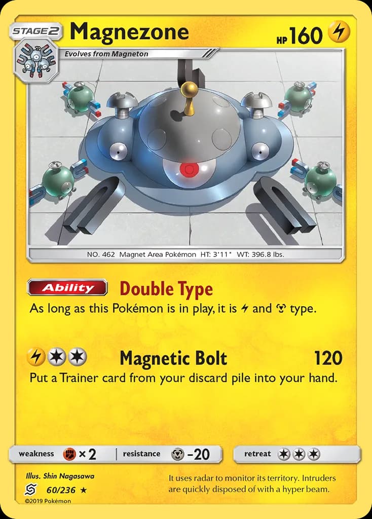 Unified Minds Magnezone card front, 60/236