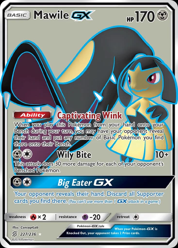 Unified Minds Mawile-GX card front, 227/236