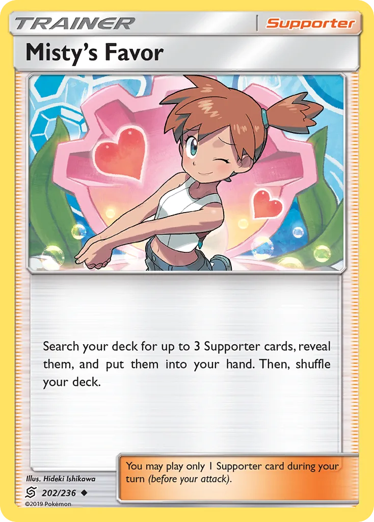 Unified Minds Misty's Favor card front, 202/236