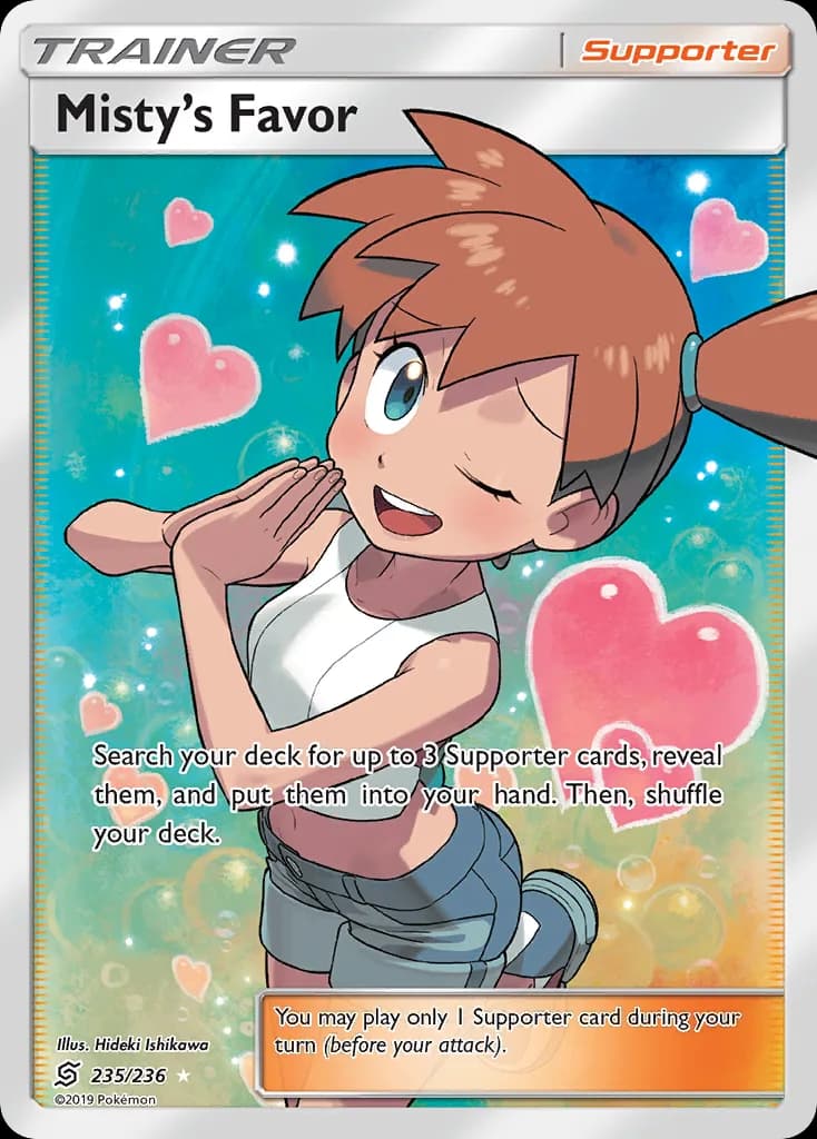 Unified Minds Misty's Favor card front, 235/236