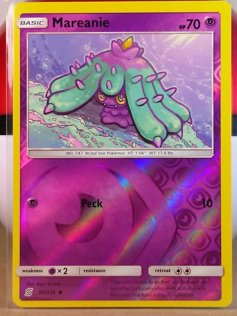 Mareanie reverse holo card front, Unified Minds 96/236