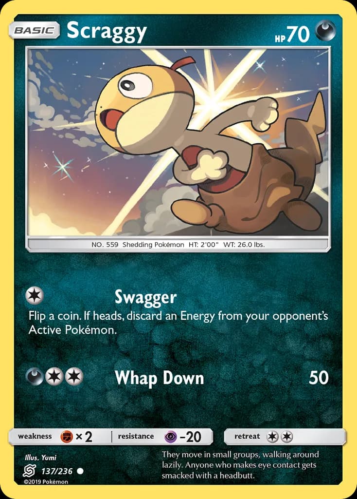 Unified Minds Scraggy card front, 137/236