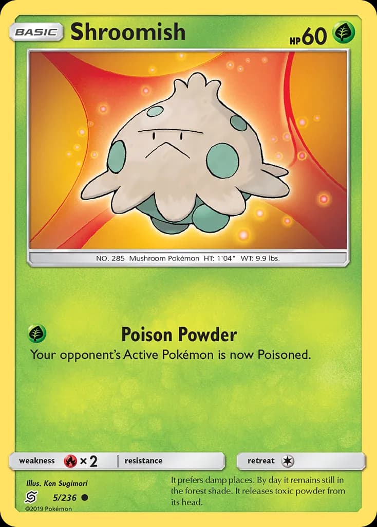 Unified Minds Shroomish card front, 5/236