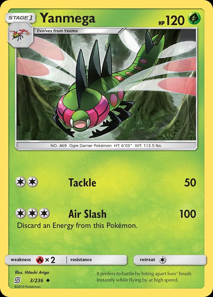Unified Minds Yanmega card front, 3/236