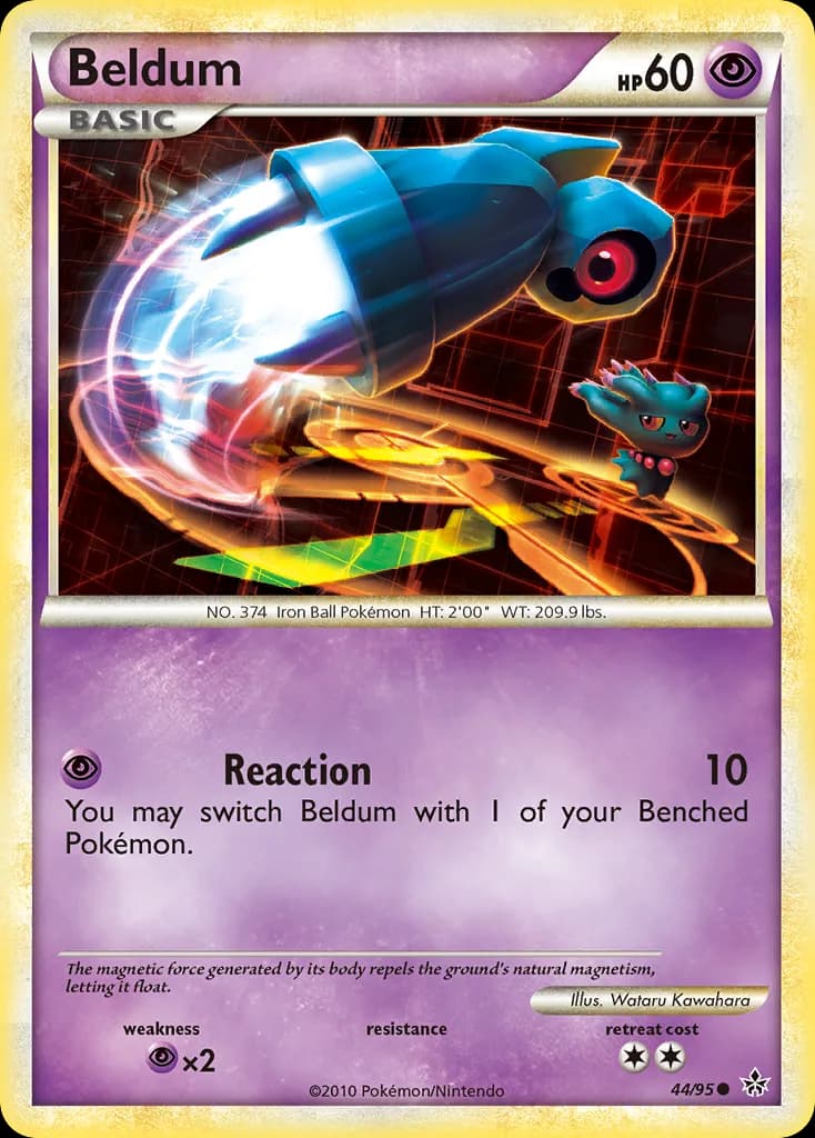 Unleashed Beldum card front, 44/95