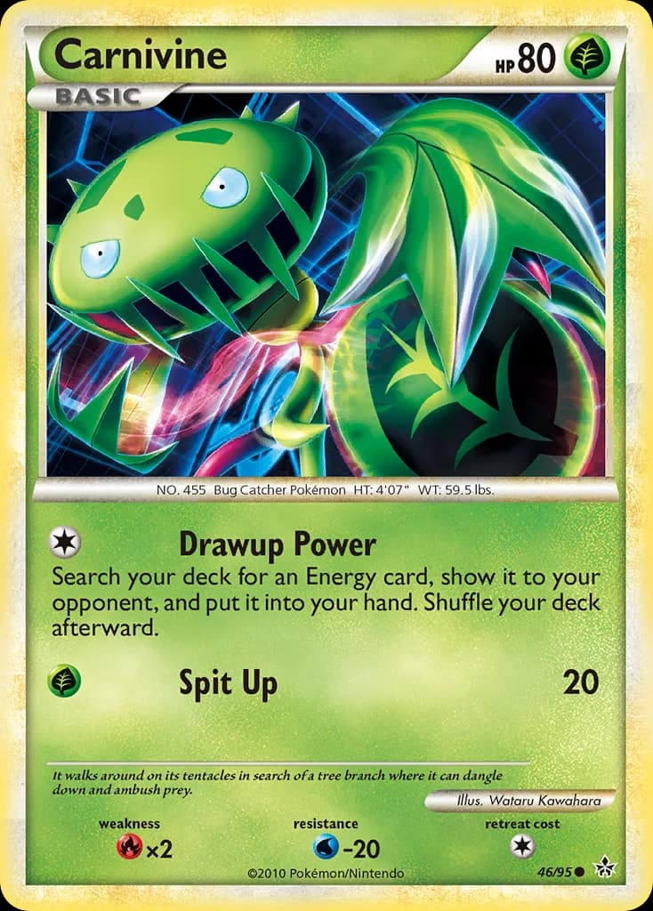 Unleashed Carnivine card front, 46/95