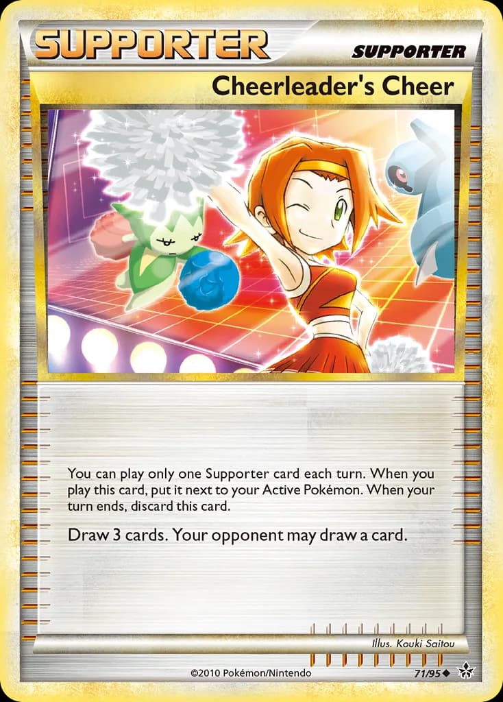 Unleashed Cheerleader's Cheer card front, 71/95