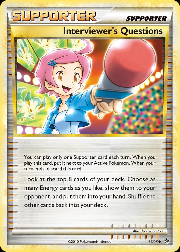 Unleashed Interviewer's Questions card front, 77/95