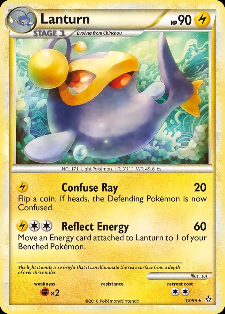 Unleashed Lanturn card front, 18/95
