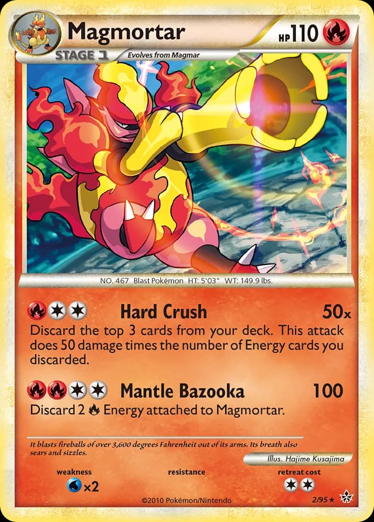 Unleashed Magmortar card front, 2/95