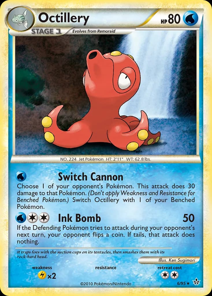 Unleashed Octillery card front, 6/95